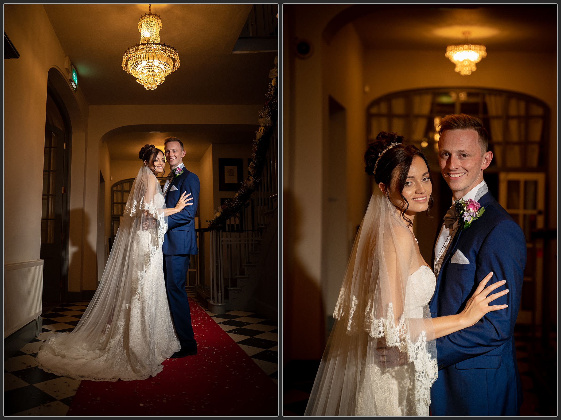 The Bride and Groom at Warwick House