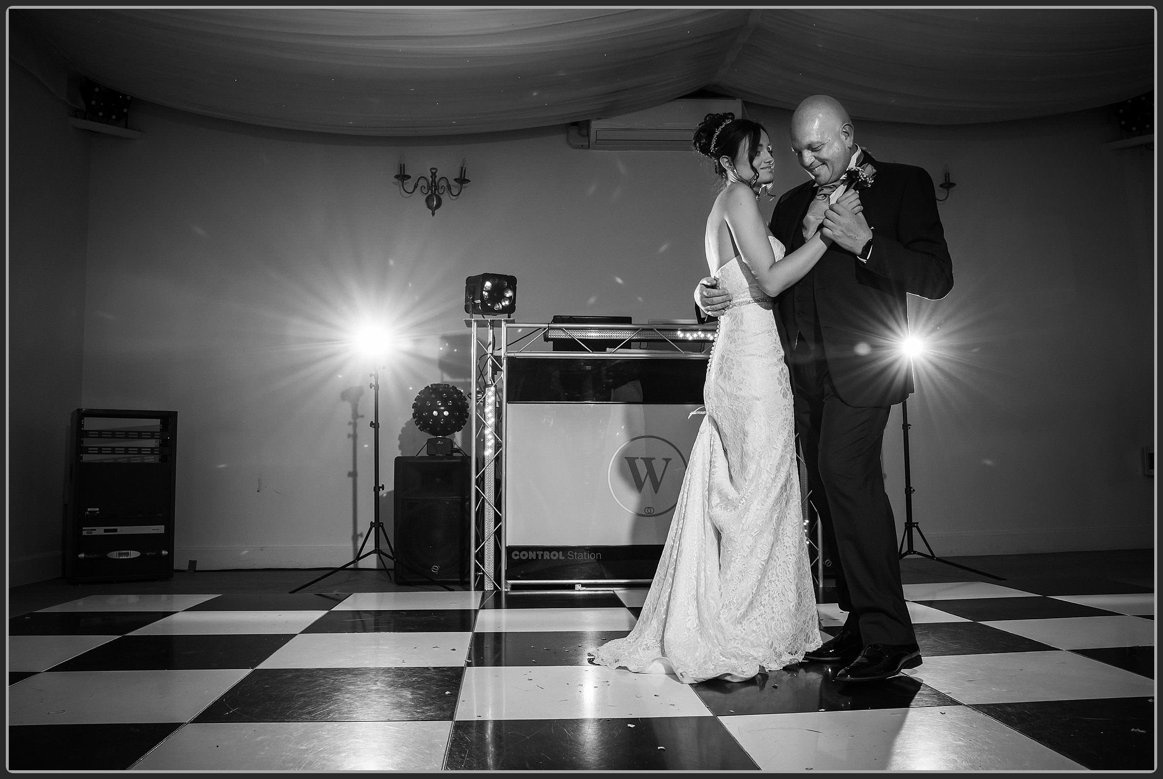 The Bride with her father dancing