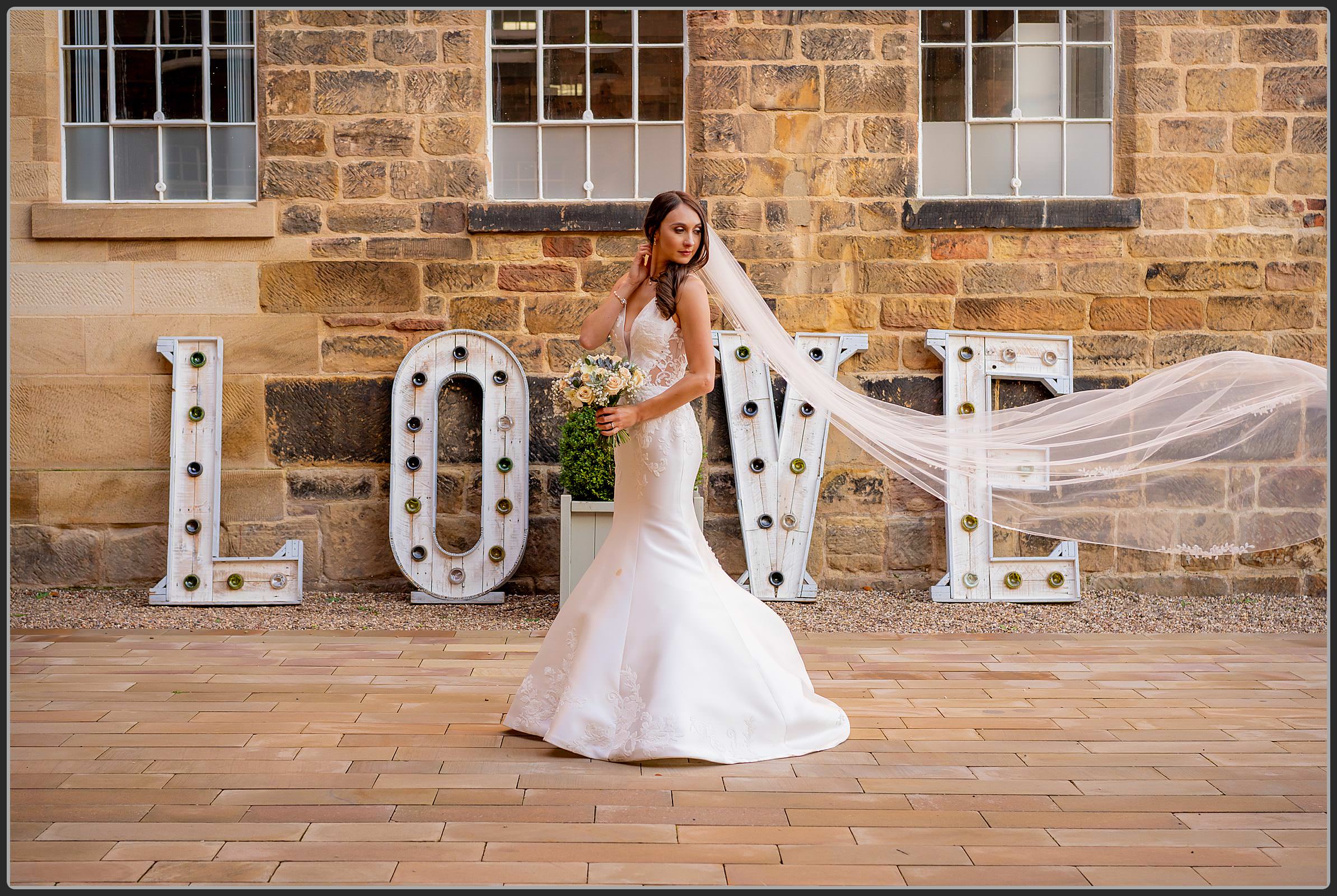 The bride on her own