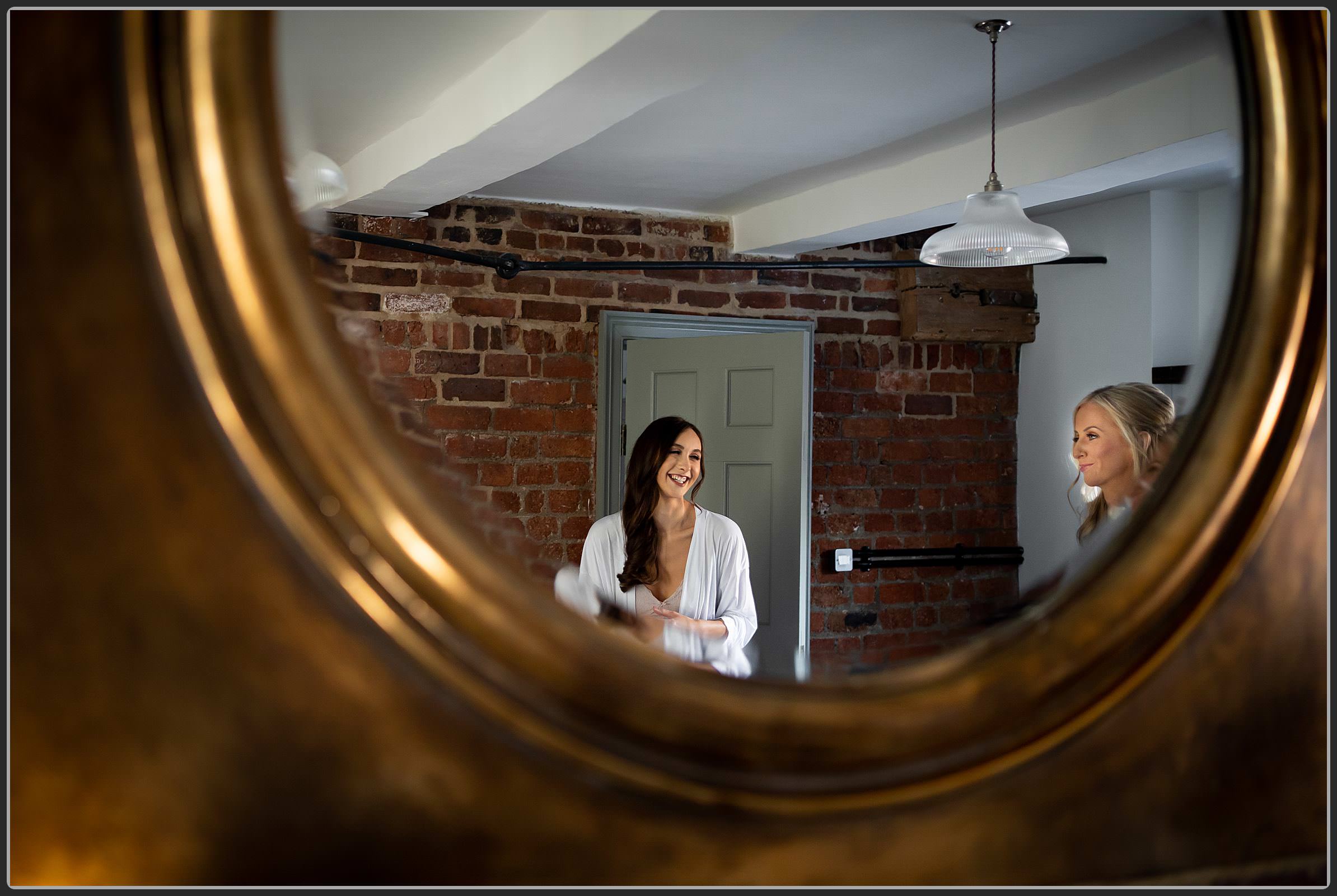 Bride getting ready