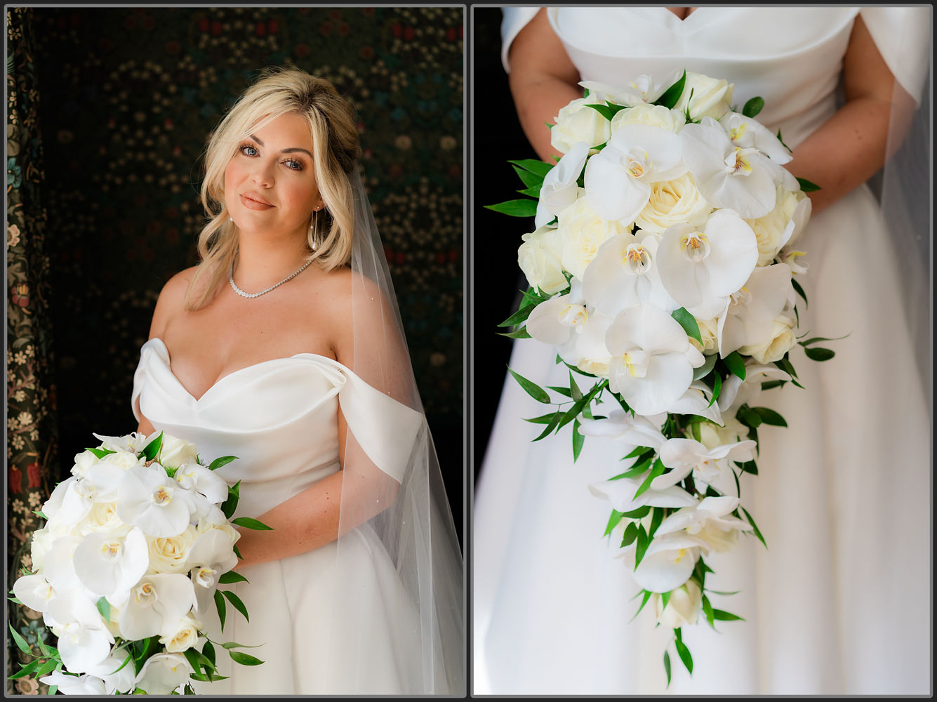 The beautiful bride and her flowers
