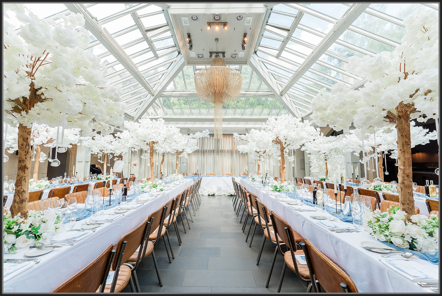 Hampton Manor wedding breakfast room